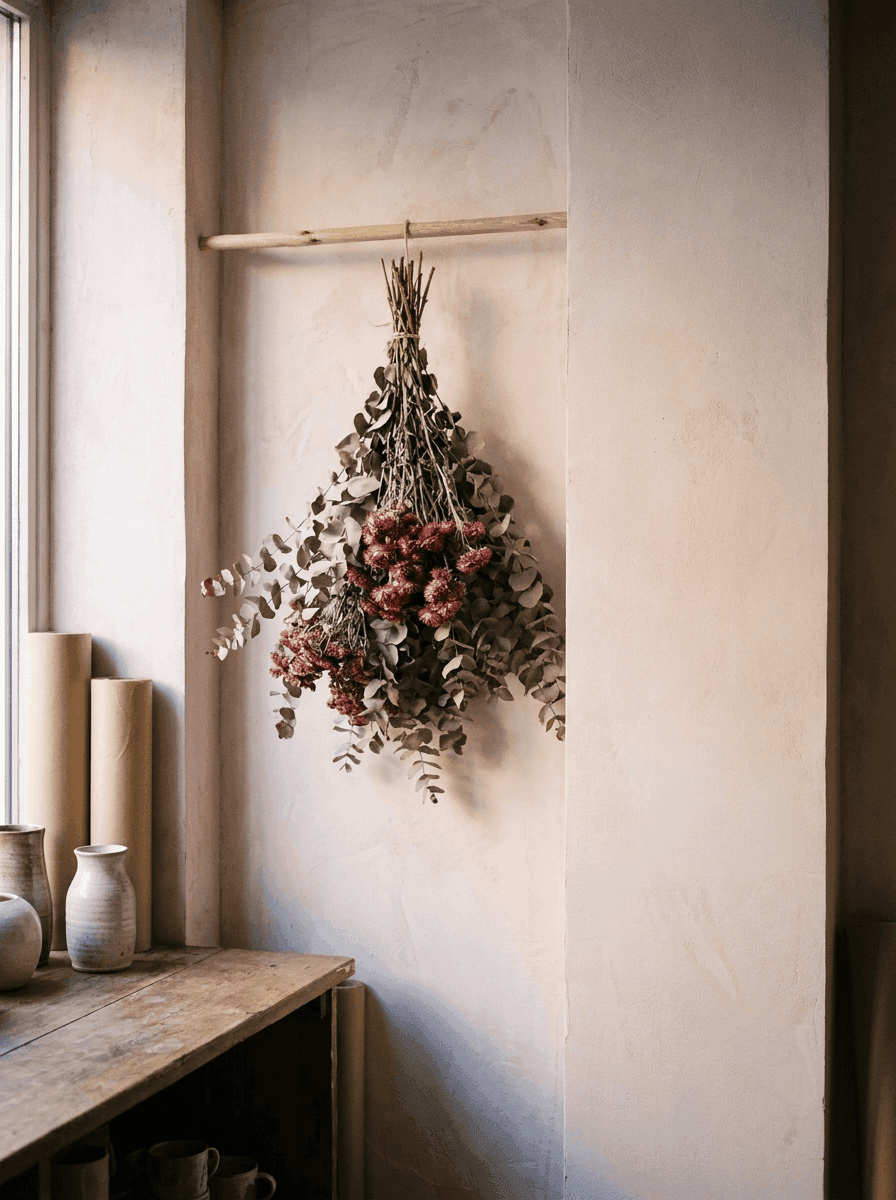 Poudre — Eucalyptus séché, immortelles.